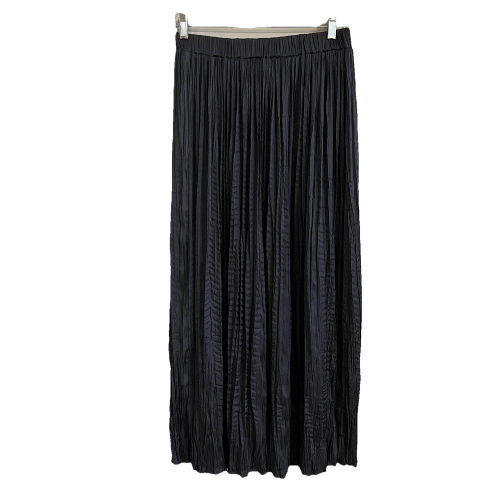 VICI Broomstick Crinkle Pleated Maxi Skirt Size M Gray Witchy Dark Feminine